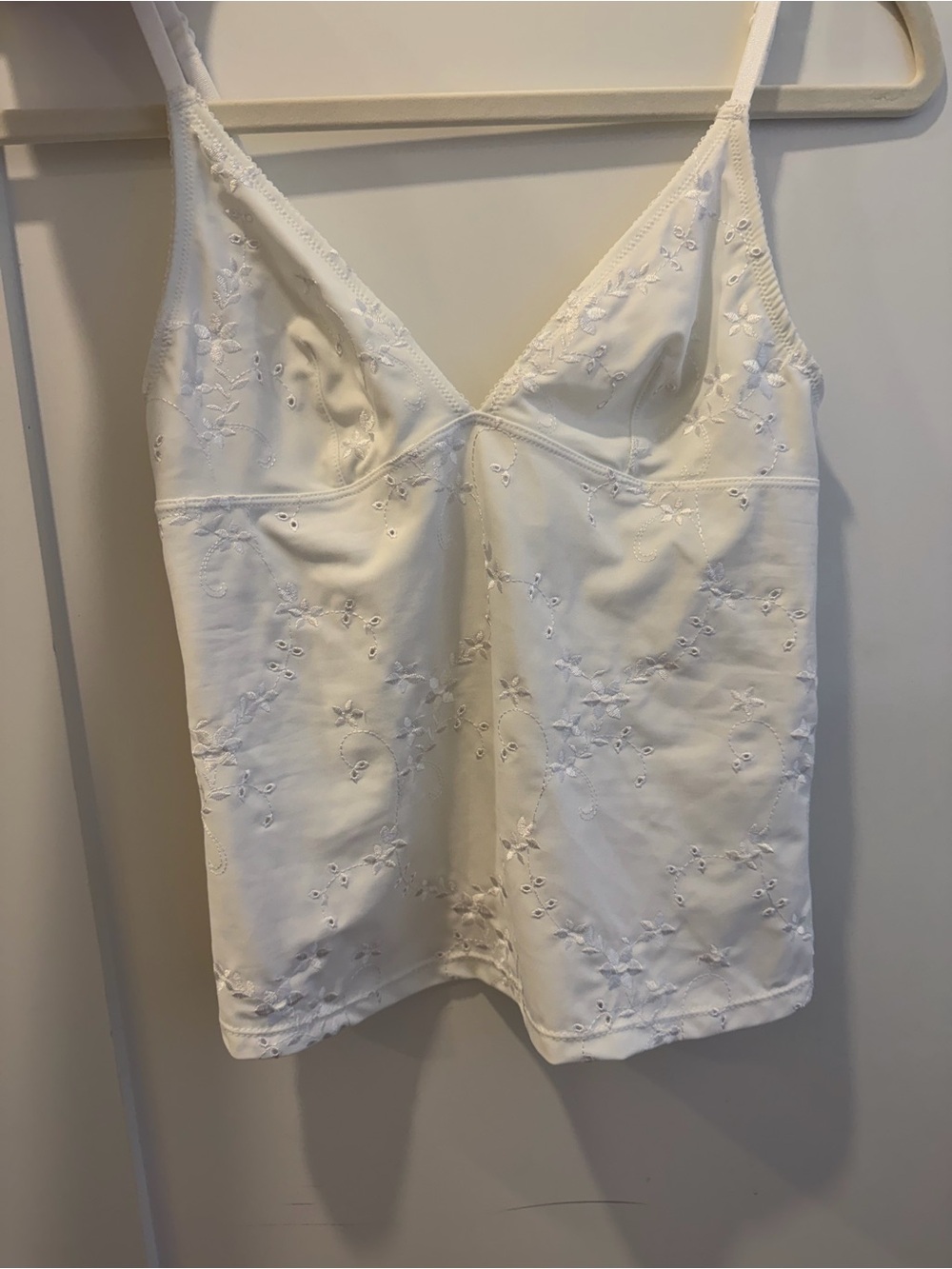 BDG White Eyelet Lace Cami Top